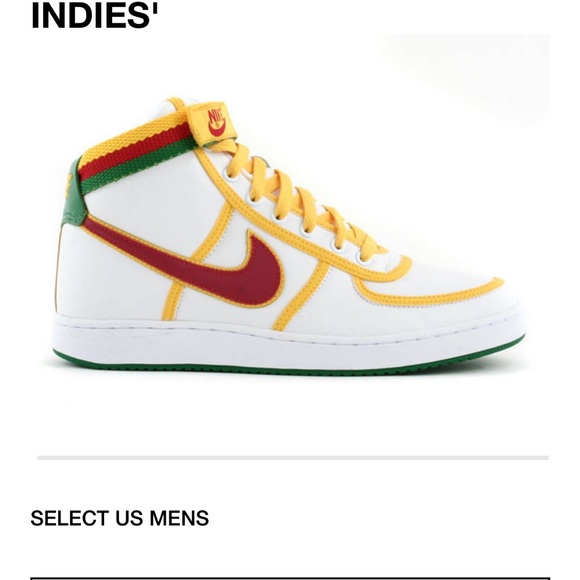 Vintage Nike Air Vandal Hi Leather
RASTA West Indies White Shoes - Mens Size 11 - Picture 15 of 16